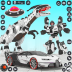 Dino Robot Car Transform Games Logo