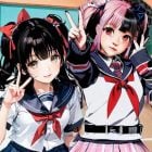 SchoolGirl AI 3D Anime Sandbox Logo