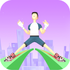 Urban Parkour – Smashing Roller Game Logo