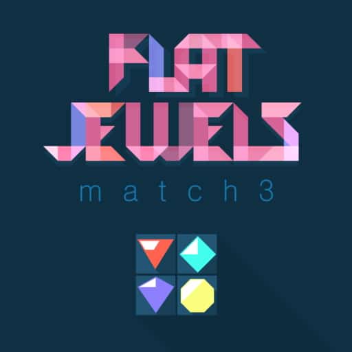 Flat Jewels Match 3 Logo