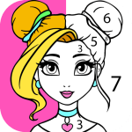 Girls Coloring Book For Girls Logo
