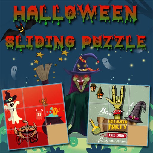 Halloween Sliding Puzzle Logo