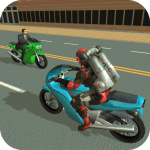 Jetpack Hero Miami Crime Logo