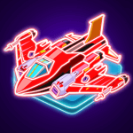 Merge Planes Neon Game Idle Logo