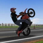 Moto Wheelie 3D Logo