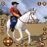 Wild Horse Riding Sim: Racing Logo